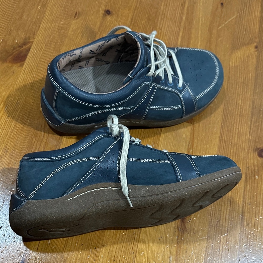 Barefoot Freedom Dark Blue Leather Shoes 9WW - Picture 7 of 9